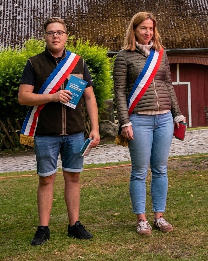 Das Bild zeigt das Königspaar Alex Gutzeit und Mareike Leon.
